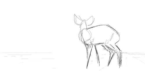 Animated deer