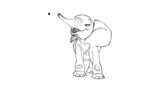 Animated elephant